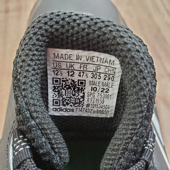 Adidas Icon 7 Baseball Cleats Mens 12.5 Black White Metal Low Top FZ1558 New - Picture 10 of 12